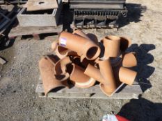 * Qty Various Terracotta Pipe Sections