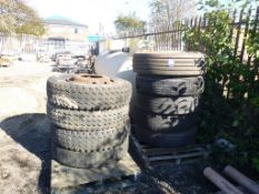 * Selection of 9 x Commercial Wheels and Tyres