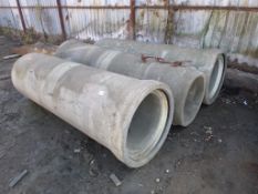 * 3 x Large Concrete Pipe Sections