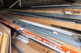 Large quantity steel studwork and suspended ceiling tile sections