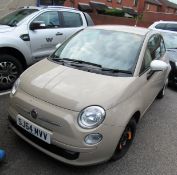 Fiat 500 Colour Therapy 3 door hatchback 1242cc, 133G/KM, petrol, beige, Date of Registration 1