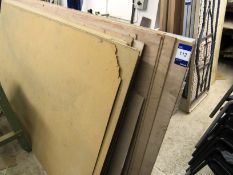 Quantity plywood and hard board sheets