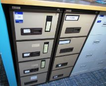 2 Easiscan 4 drawer filing cabinets