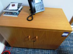 Oak double door cupboard