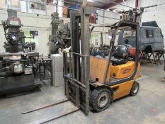 Samuk SF15L LPG Fork Lift Truck, 2001, Duplex mast, side shift, 4387 HR S/N CMP 158L17556851KF