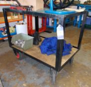Steel fabricated mobile trolley