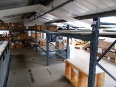 6 x Bays of racking to mezzanine - collection delayed until early afternoon once all stock has been