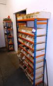 2 x racks and contents, including gears, shafts, seals, suclips etc
