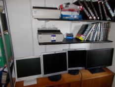 4 x Assorted computer monitors, and 2 x Epson LX-300+ printers