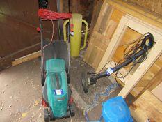 Bosch and Strimmer Electric lawnmower