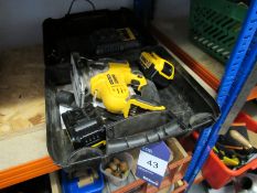 Dewalt 18v DCS331 Cordless Jigsaw with 2 batteries, charger and case