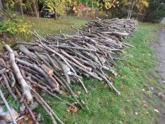Large quantity cut unprocessed fire wood