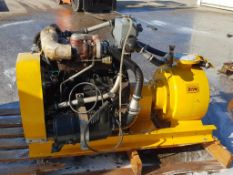 * Desmi Skid Mounted Water Pump with Desmi Lombardini 4 cylinder Turbo Diesel Engine. Please
