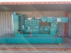 * Cummins 316KVA Standby Generator. A 1996 316KVA Skid Mounted Diesel Generator with Cummins