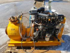 * Desmi Skid Mounted Water Pump Lomardini 4 cylinder Turbo Diesel Engine. Please note
