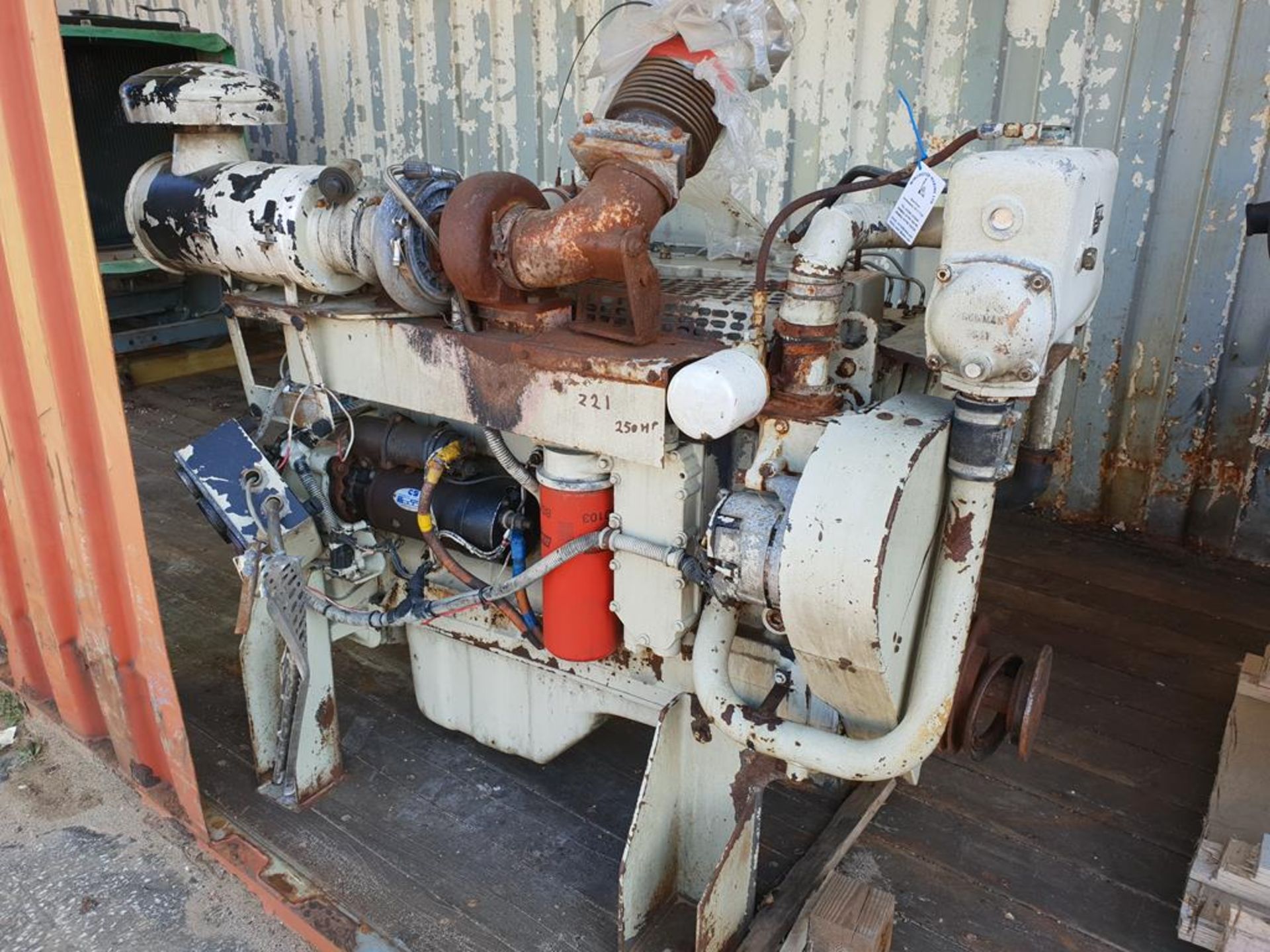 * Cummins Model 6CT83-6 Marine Diesel Engine, s/n 21254421; 241hp @ 1500 rpm. Please note this lot
