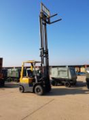 * TCM Model 10 petrol/gas Forklift Truck with duplex mast and side shift; 1 tonne (?) to 4550mm;
