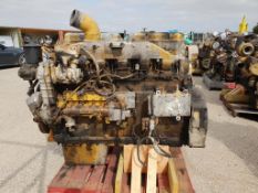* Caterpillar Model 3406B 6 Cylinder Turbo Diesel Engine. Please note this lot is located at Manby