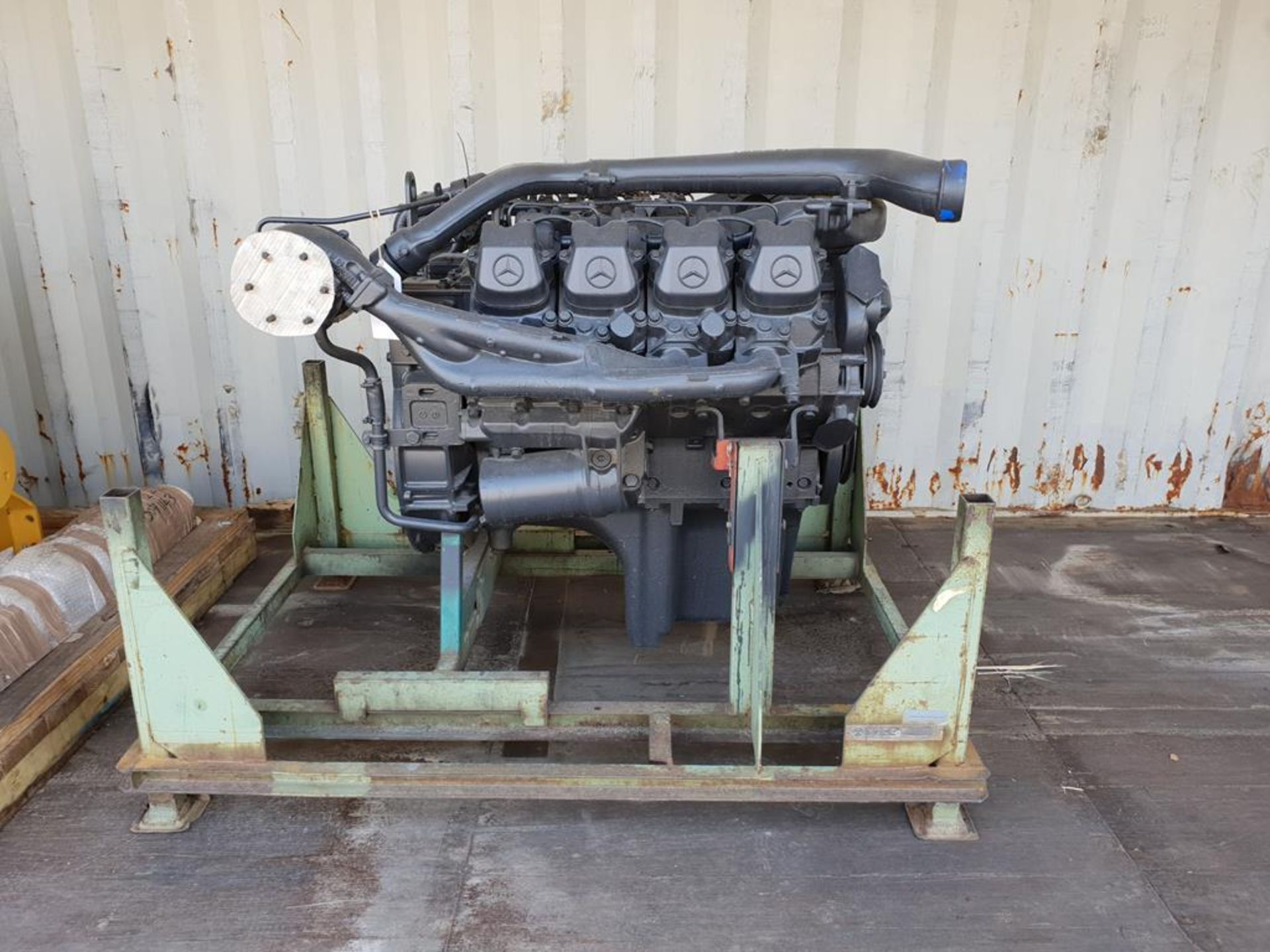 * Mercedes OM442LA V8 Turbo Diesel Engine. A Reconditioned Mercedes Model OM422LA V8 Turbo Diesel