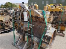 * Caterpillar Model 3406B 6 Cylinder Turbo Diesel Engine. Please note this lot is located at Manby