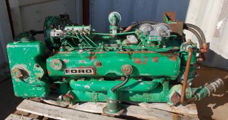 * Ford CO395 6 Cylinder Marinised Diesel Engine; s/n 861750; YOM 1974; 120hp @ 2500 rpm.