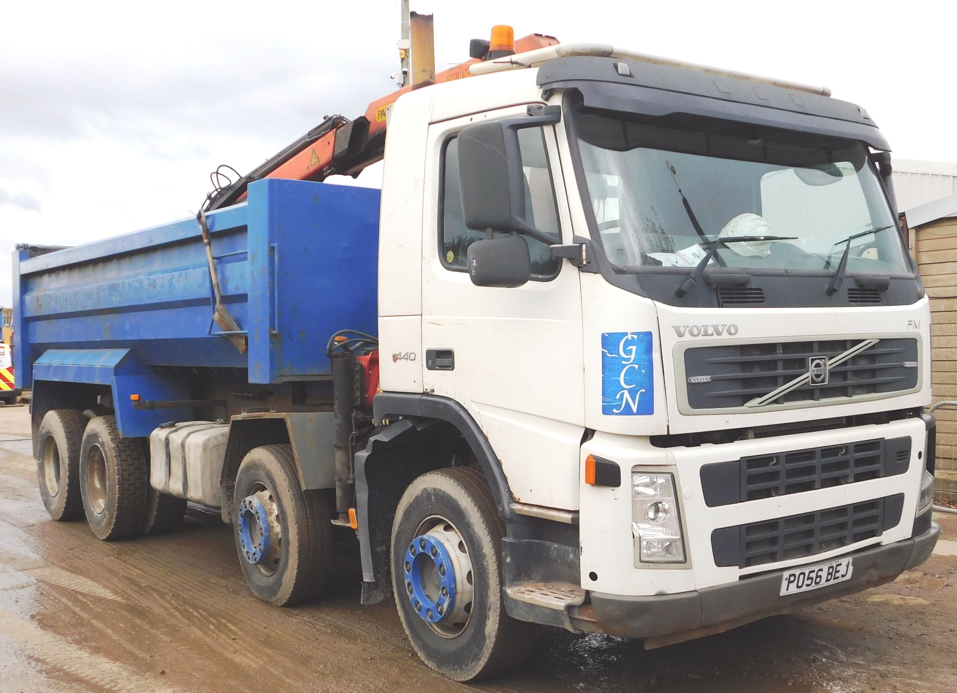 Volvo FM440 8x4 Tipper, registration PO56 BEJ, fir