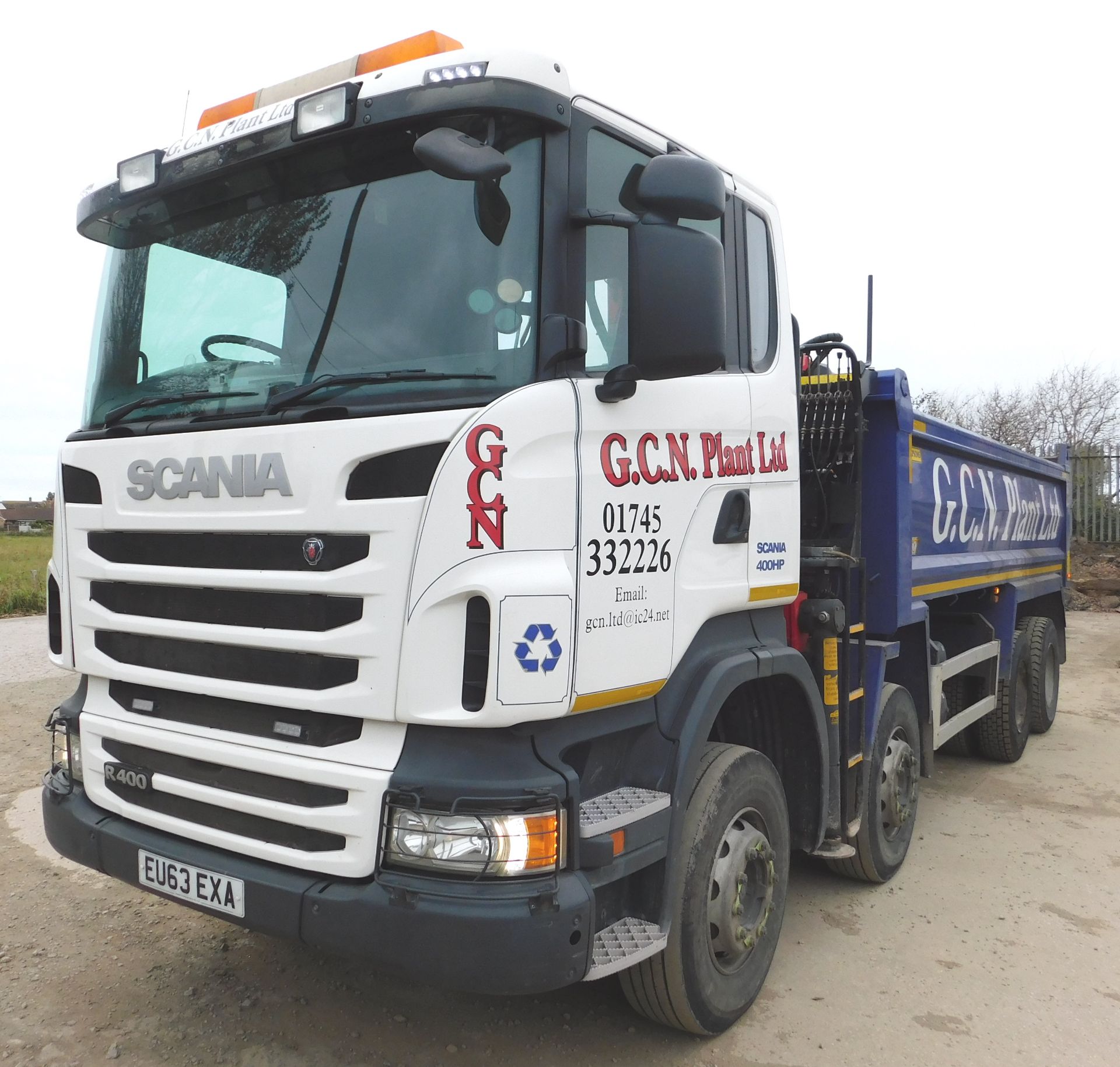 Scania R400 8x4 Grab / Tipper Wagon Day Cab, regis - Image 4 of 10