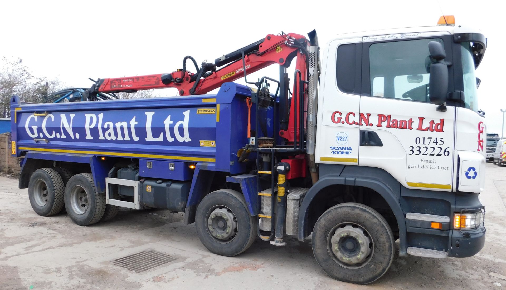 Scania R400 8x4 Grab / Tipper Wagon Day Cab, regis - Image 2 of 10