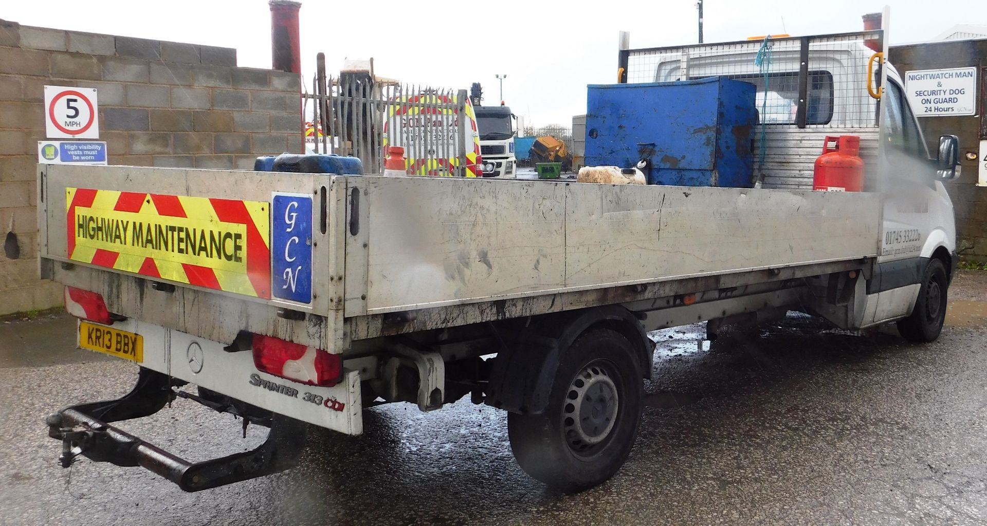 Mercedes Benz 313CDI Sprinter Dropside Lorry, regi - Image 4 of 10