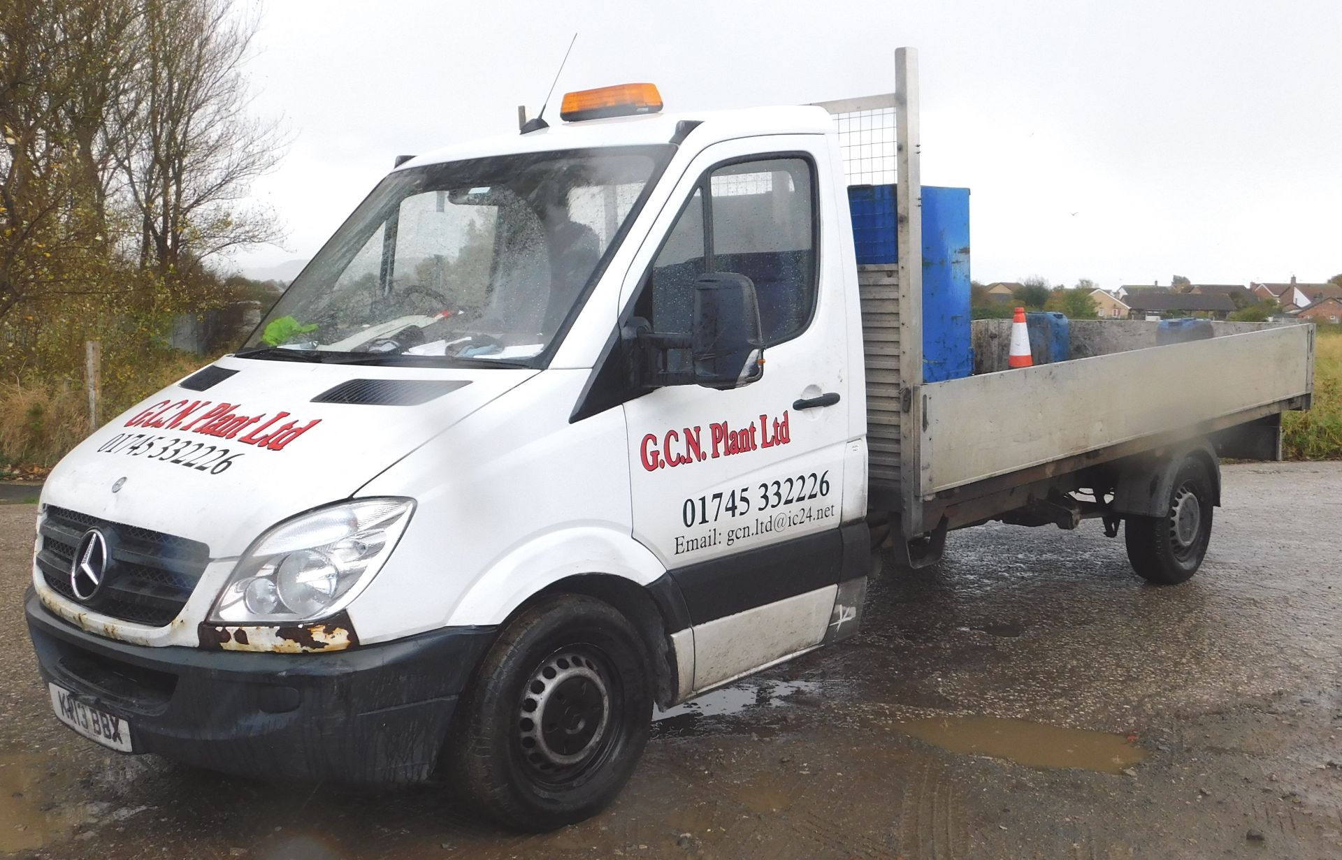 Mercedes Benz 313CDI Sprinter Dropside Lorry, regi - Image 7 of 10