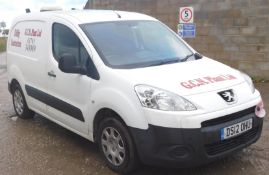 Peugeot Partner 850 SE HDI Panel Van, registration