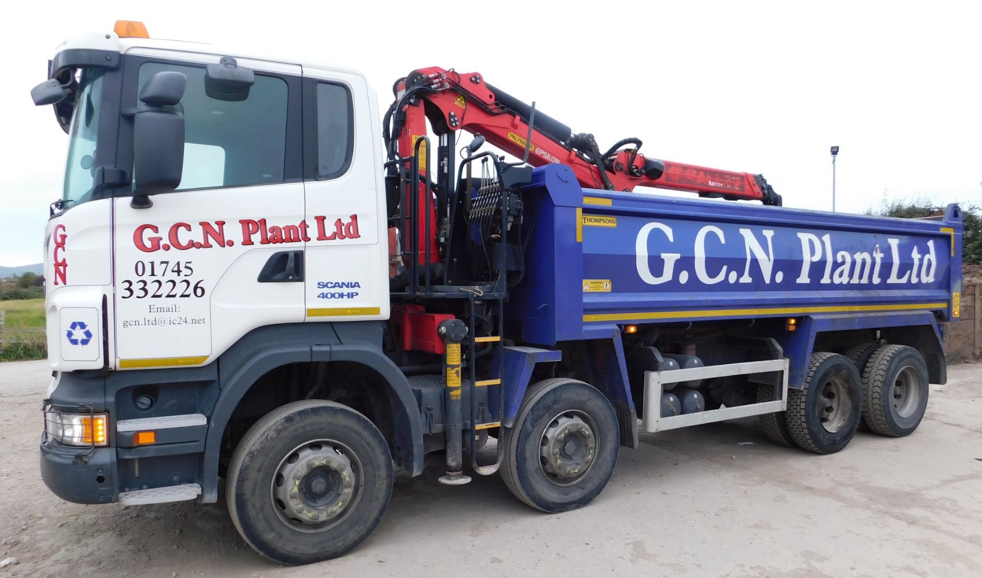 Scania R400 8x4 Grab / Tipper Wagon Day Cab, regis - Image 3 of 10