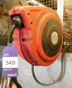 3 assorted Air Hose Reels (2 wall mounted)