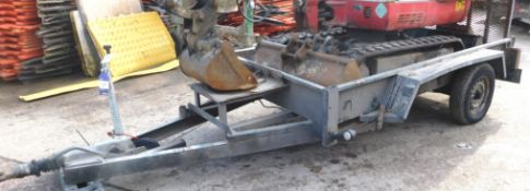 Indespension Plant Trailer, plant number V139 (spares or repair, axle removed)