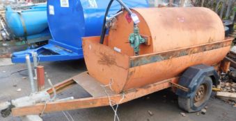 Orange Single Axle Fuel Bowser, plant number V13