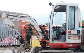 Takeuchi TB016 Cab Compact Tracked Excavator, serial number M116112511 (2008), (3009 hours) with