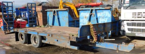 Chieftain CDBLL Commercial Low Loader Twin-axle Drawbar Plant Trailer, serial number CDBLL11404,