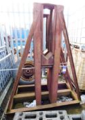 Heavy duty cable reel stands x 2