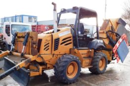 Astec Rubber Tyre Trencher, serial number RT1160IIX080130 with drum carrier on front. (Cuts 150 wide
