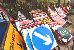 Quantity of Assorted Road Signs (some may include Welsh Text)