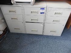 15 x 3 Drawer Grey Low Filing Cabinets