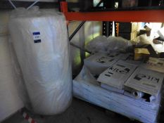 Part Pallet of Palletwrap and Roll of Bubblewrap