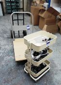 Flat Bed Trolley, 3 Tier Trolley and Sack Barrow