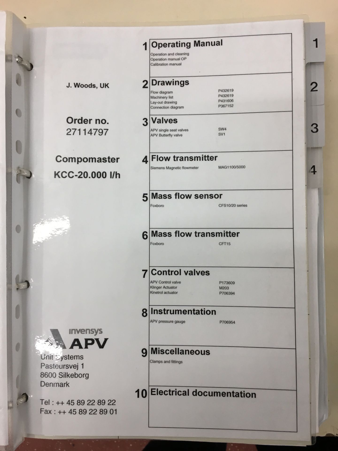 * 2003 APV Compomaster KCC Dosing system with Siemens Flowmeter, 2 x Hora M203WE Valves, 5 x APV - Image 8 of 11