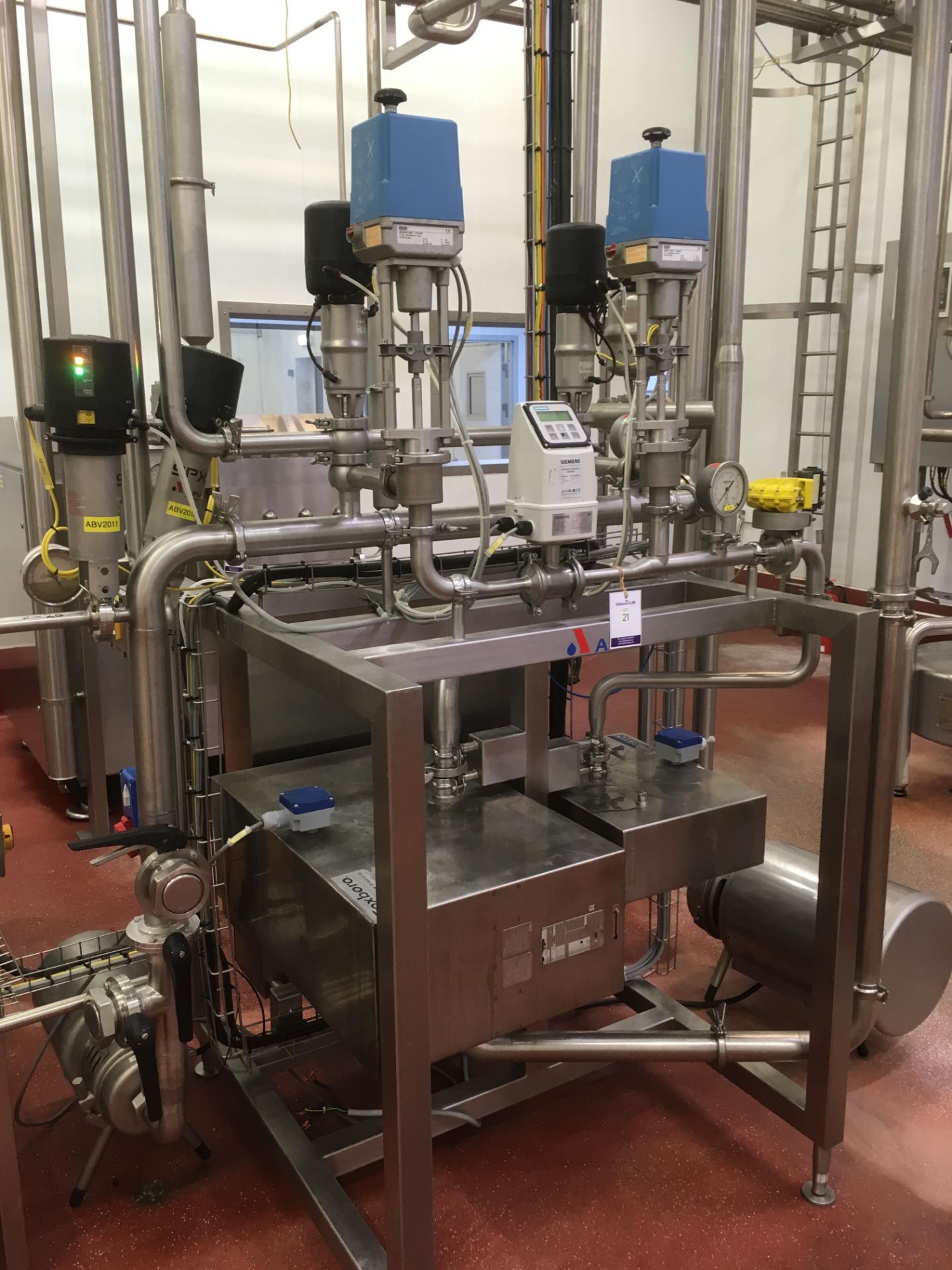 * 2003 APV Compomaster KCC Dosing system with Siemens Flowmeter, 2 x Hora M203WE Valves, 5 x APV