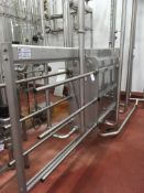 * 2003 APV Type N35 Plate Pasteuriser with High Level Four tier Cooling Pipework, Small APV OLC Heat