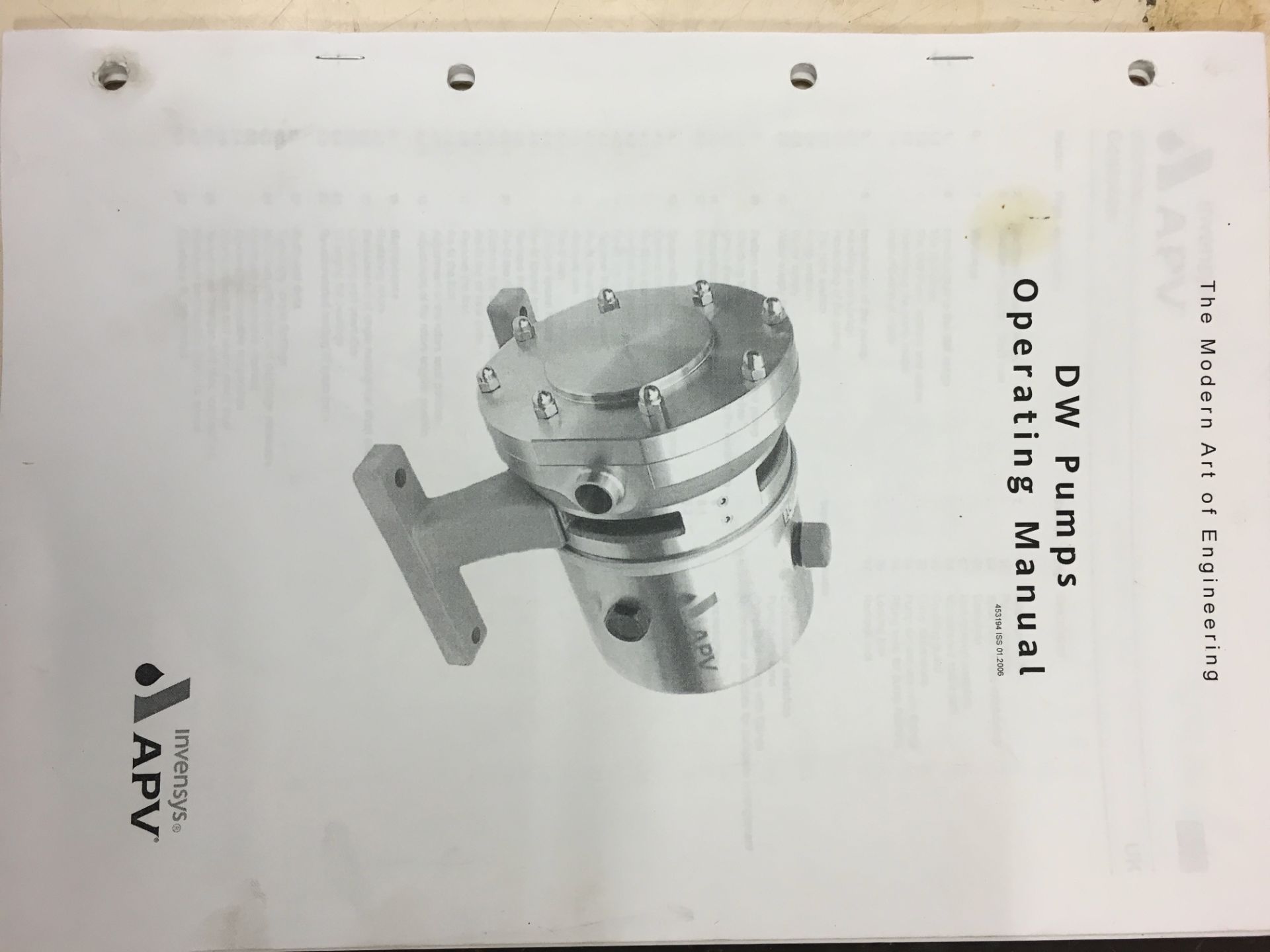 * Skid Mounted APV DW17 Cream Load Pump driven by type SK 272-100 L/40 TF Motor. Please note this - Image 5 of 6