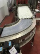 * Acrylic Roller Gravity Conveyor (1.41m Long) and a Portec 90° Belt Conveyor