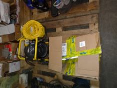 * A 110V Transformer and Extension Cable together with a Stanley 240V 2kW Heater and a Box of
