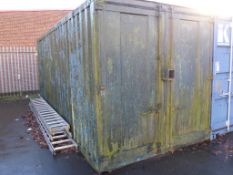 * A 20ft Shipping Container. This lot is buyer to remove. Please note that a Risk Assessment and